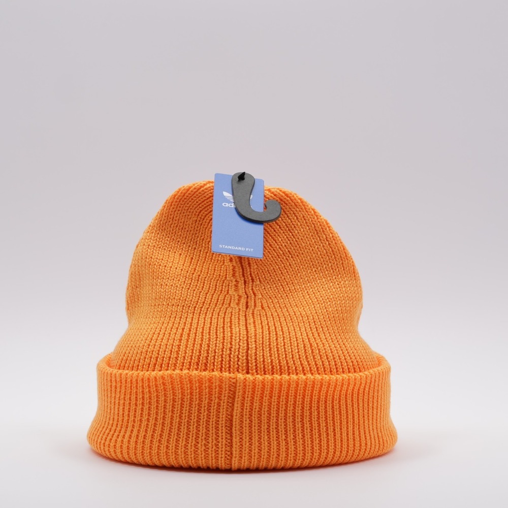 Adidas Originals Men's Embroidered Logo Terrace Ribbed Beanie Orange One Size - Picture 4 of 8